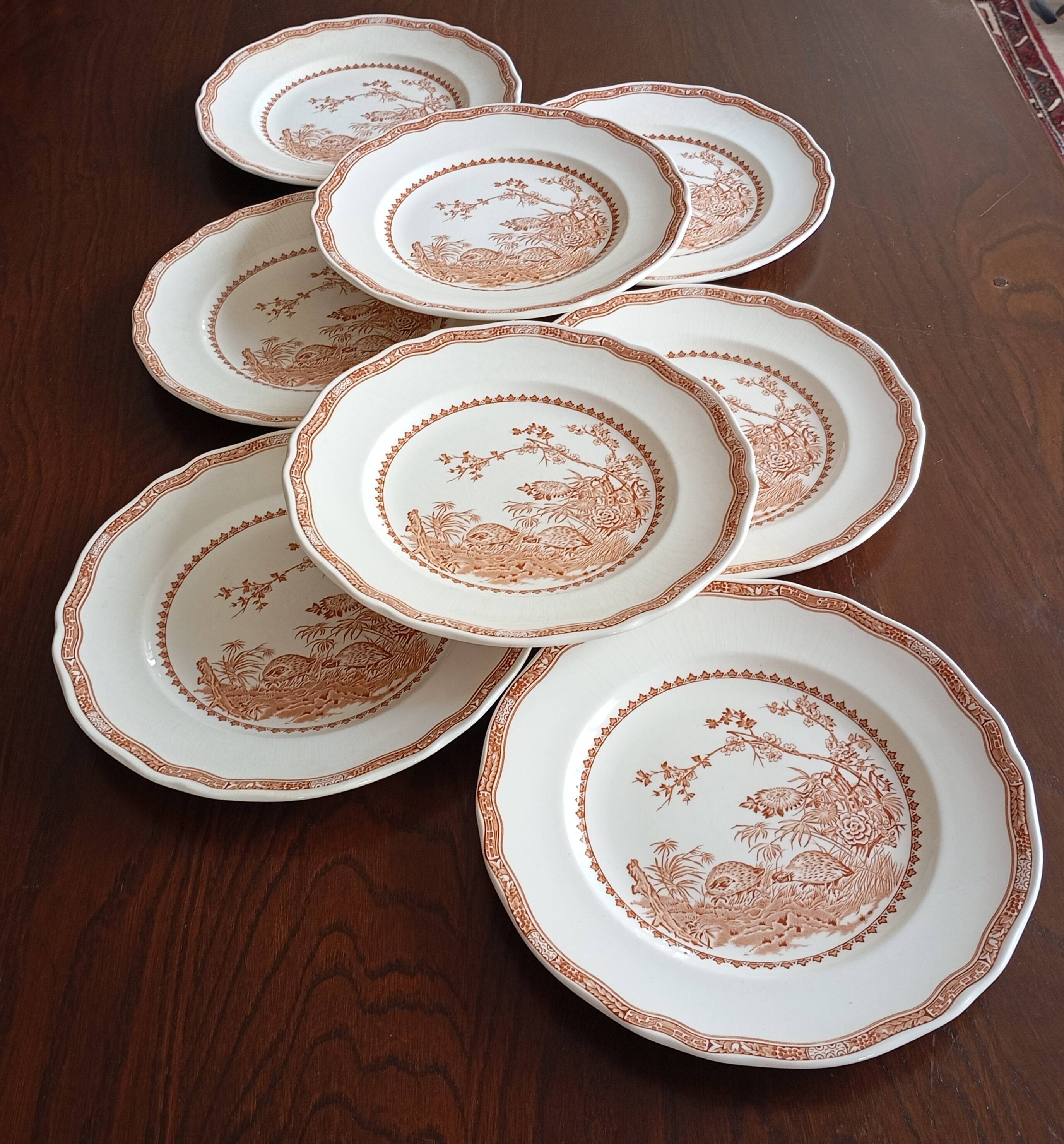 English flat plates by Furnivals "Quail"
