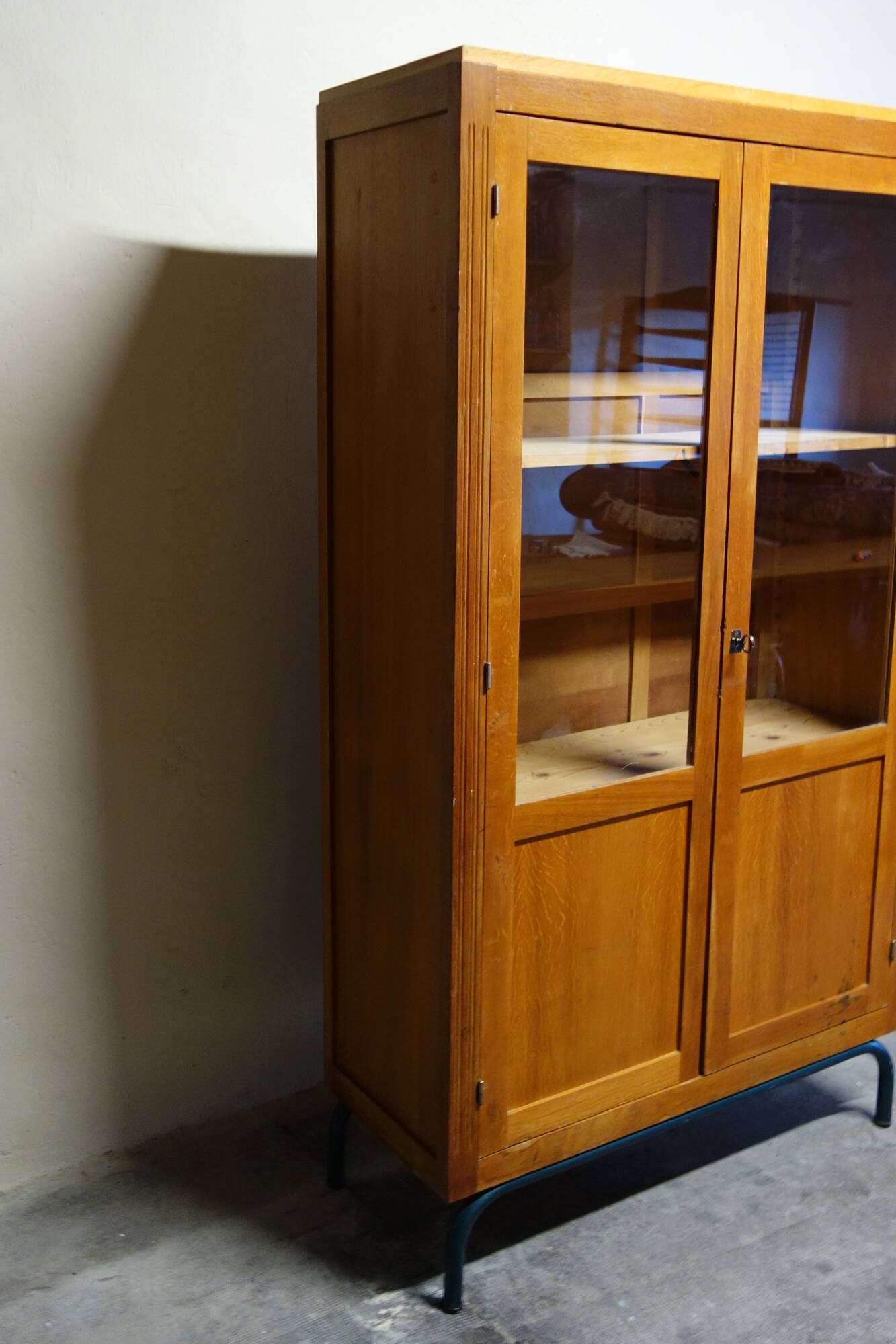 Glass school cabinet 1960