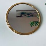 Vintage brass mirror
