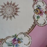 Pink and golden dish Limoges