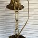 Vintage metal and crystal pendant chandelier, early 20th century.
