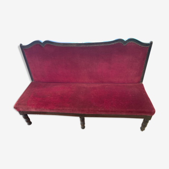 Banquette velours XXsiecle