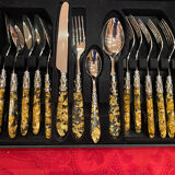 Couverts Bugatti Aladdin paillettes Or