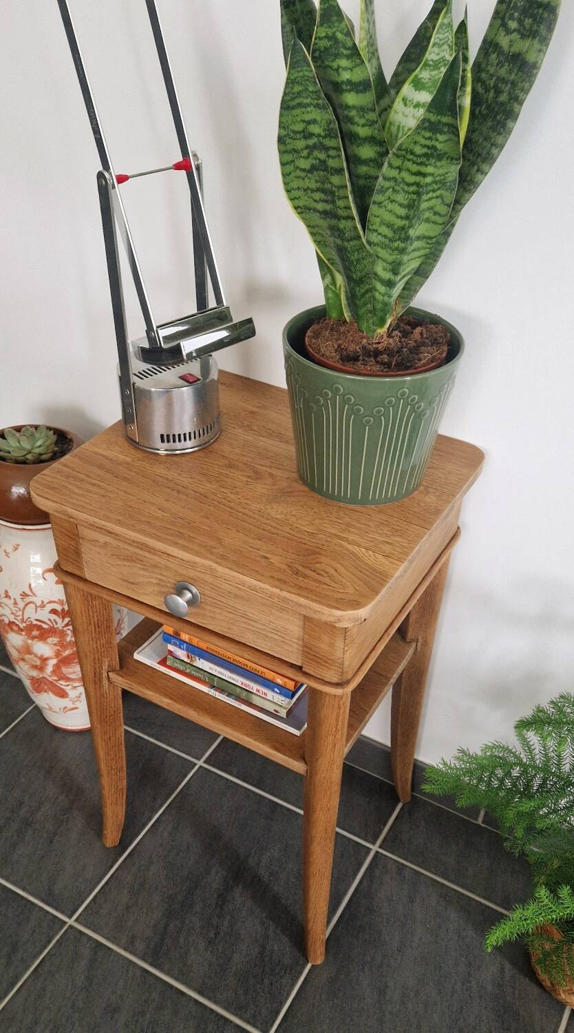 1940s oak side table