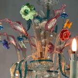 Venetian chandelier Rezzonico in Murano glass, 9 arms of light circa 1920