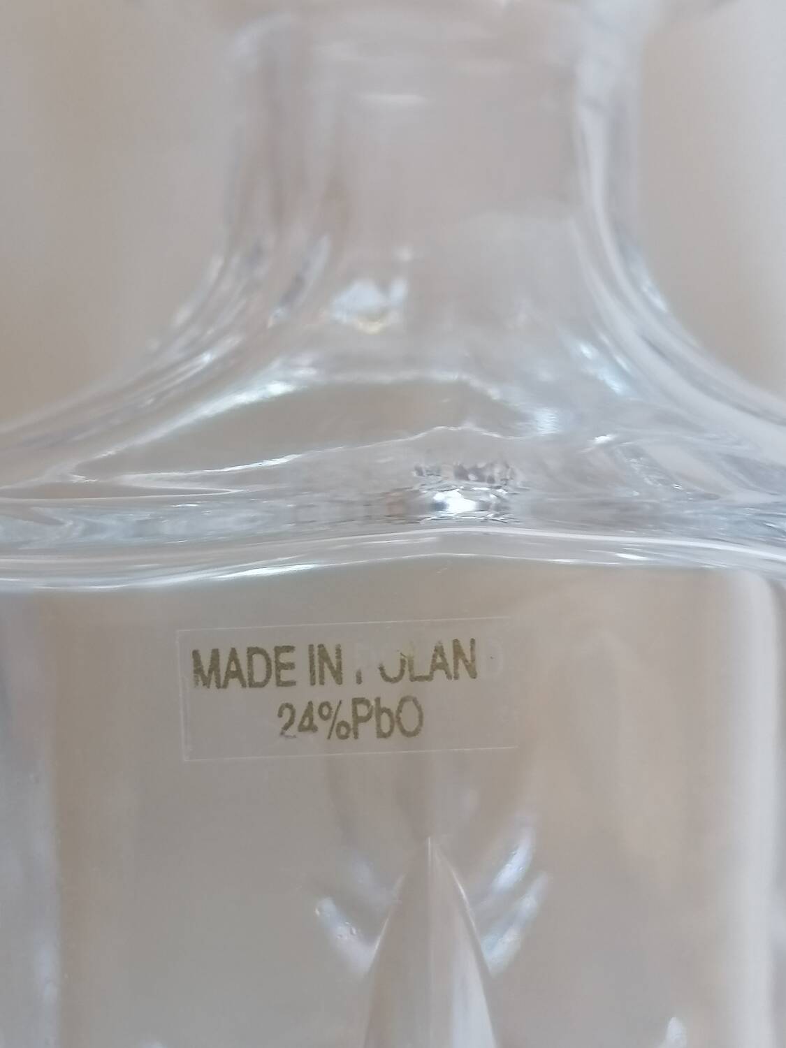Carafe whisky cristal taillé