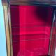 Vitrine style empire acajou
