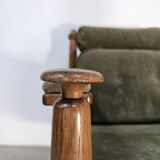 Canapé en chêne trois places par E. Merthen, Ire Møbler, Suède, années 1960