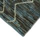 Handwoven Tribal One of a Kind 86 cm x 297 cm Blue Wool Runner Carpet