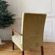 Fauteuil vintage en velours vert