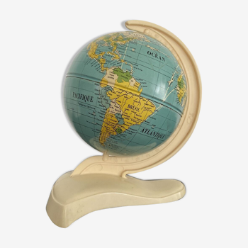 Terrestrial globe made of sheet metal and plastic MS