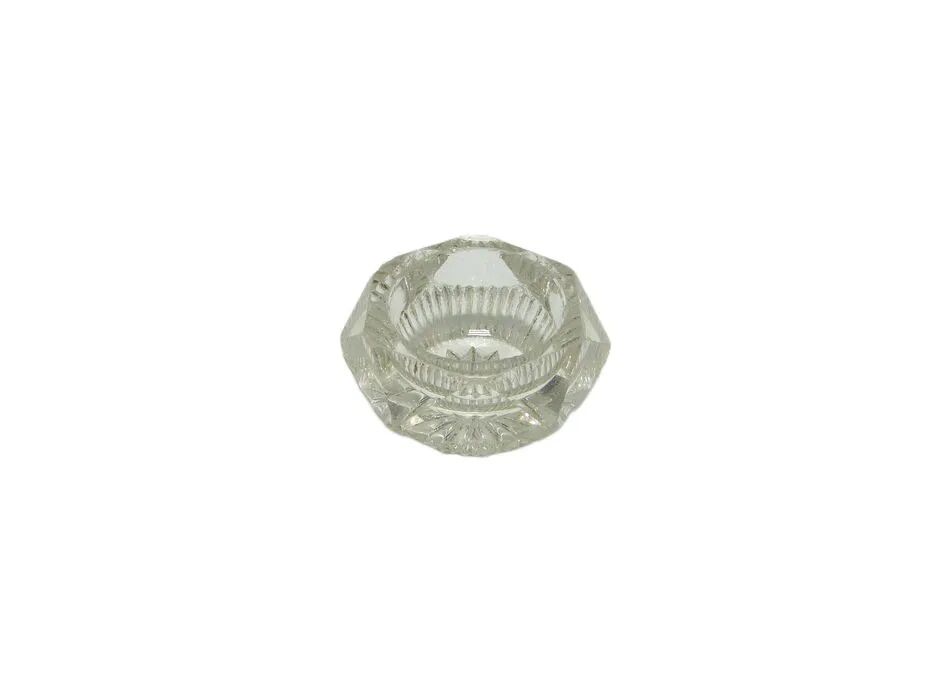 ABF Salt Shaker, art deco, transparent glass, Ząbkowice, Poland