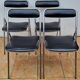Set of 4 vintage folding chairs Plichaise Souvignet 70s