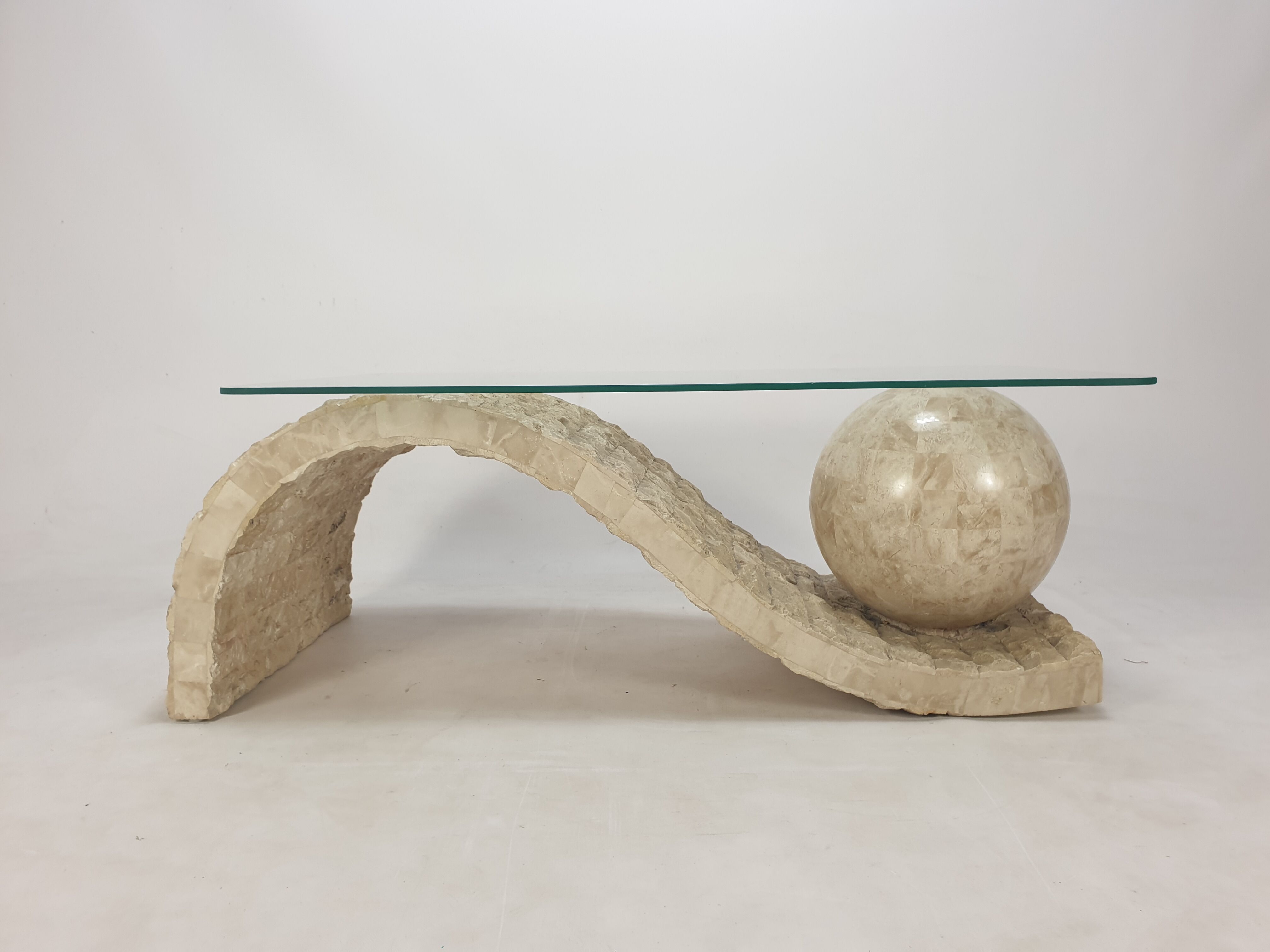 Magnussen Ponte Mactan Stone Coffee Table, 1980s