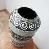 West German Green Ceramic Mid-Century Vase