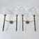 Pair of vintage 1950s torch wall lights