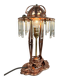 Lampe de table Jugendstil en cuivre