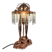 Lampe de table Jugendstil en cuivre