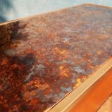 Table basse cuir Steiner 1970s