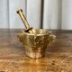 Bronze mortar with pestle
