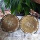 Duo de plateaux florentins en bois
