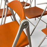 6 chaises pliantes Donald, Studio Cerri & Associati, Poltrona Frau