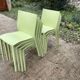 Slick-slick Starck pistachio chairs (set of 7)