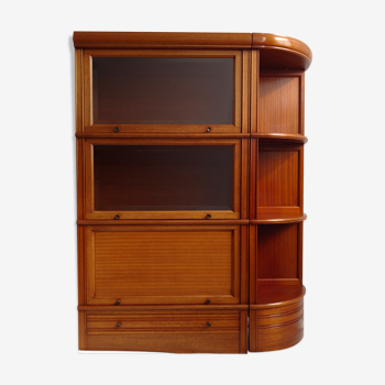 Furniture MD showcase-library corner shelf in rosewood