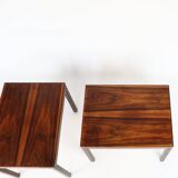 Rosewood bedside tables