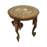 Anglo-Indian Taj Mahal Side Table Plant Table Teak 41cm