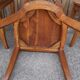 4 teak art deco style chairs