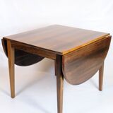 Dining table with drop leaves - Rosewood - Danish design - 1960s