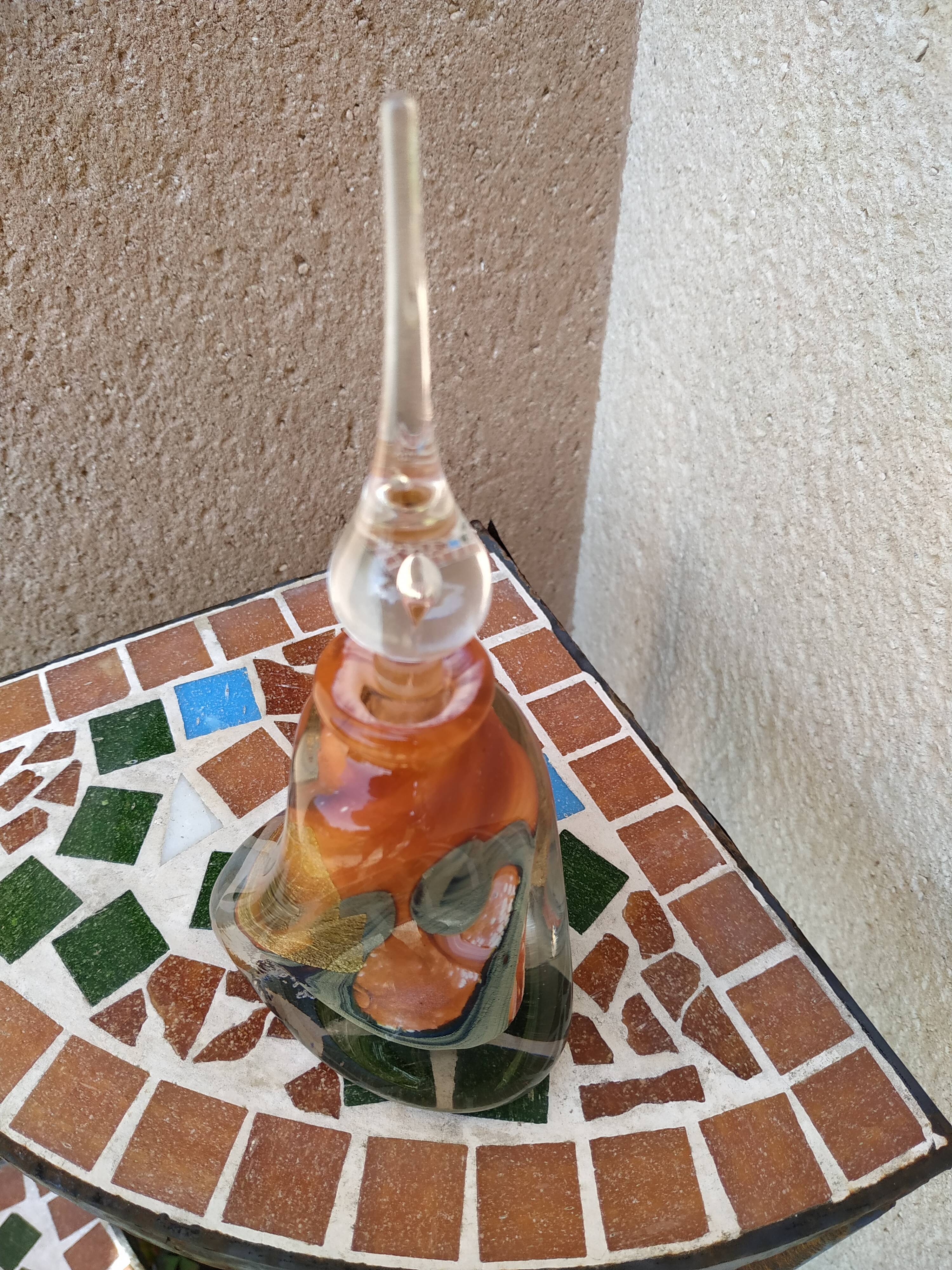 Raymond Branlé's blown glass bottle at Biot