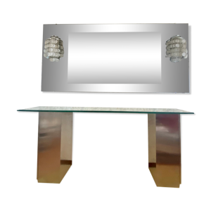console et miroir en