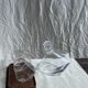 Small geometric carafe with diamond-shaped stopper and its 4 glasses