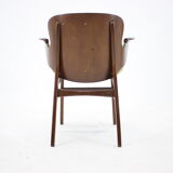 Hans Olsen beech shell chair for Bramin Mobler, Denmark, 1950