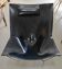 "Semana" designer armchair in black leather by David Weeks