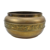Old planter cache pot brass old brass plant flowers pot