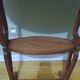 Saddle pedestal table with marble top in Louis XV style