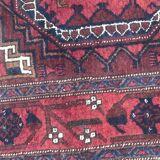 Antique tribal rug turkmen belutch 19th century handmade 104x237 cm