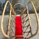Wicker magazine holder