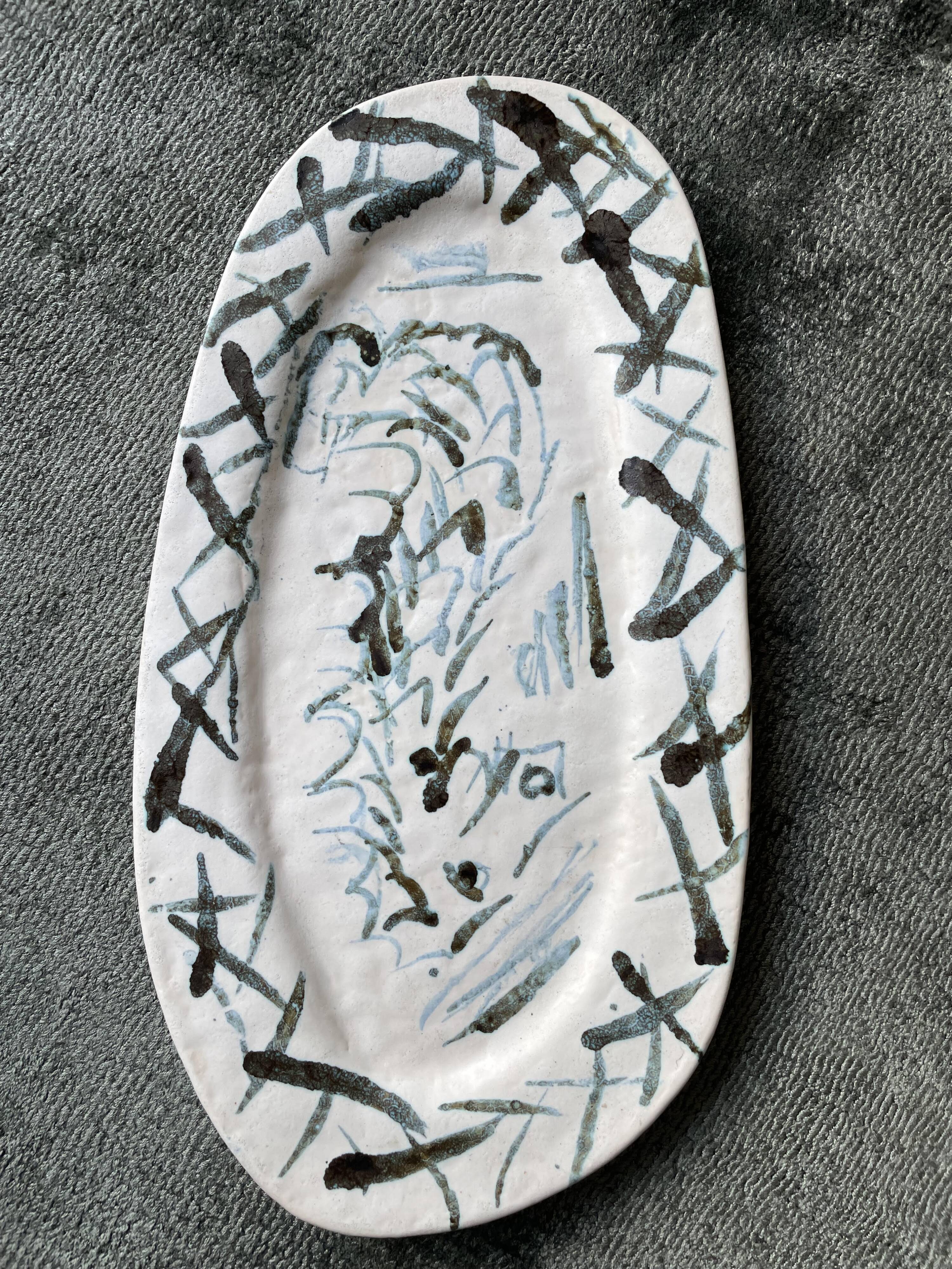 Decorative plate signed