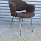 1970s tweed conference chair