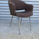 Fauteuil conférence en tweed 1970
