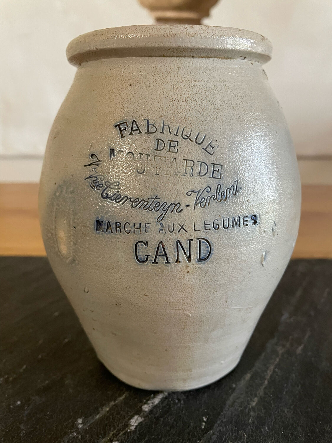Antique mustard pot