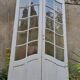 Art Nouveau double doors with small panes.
