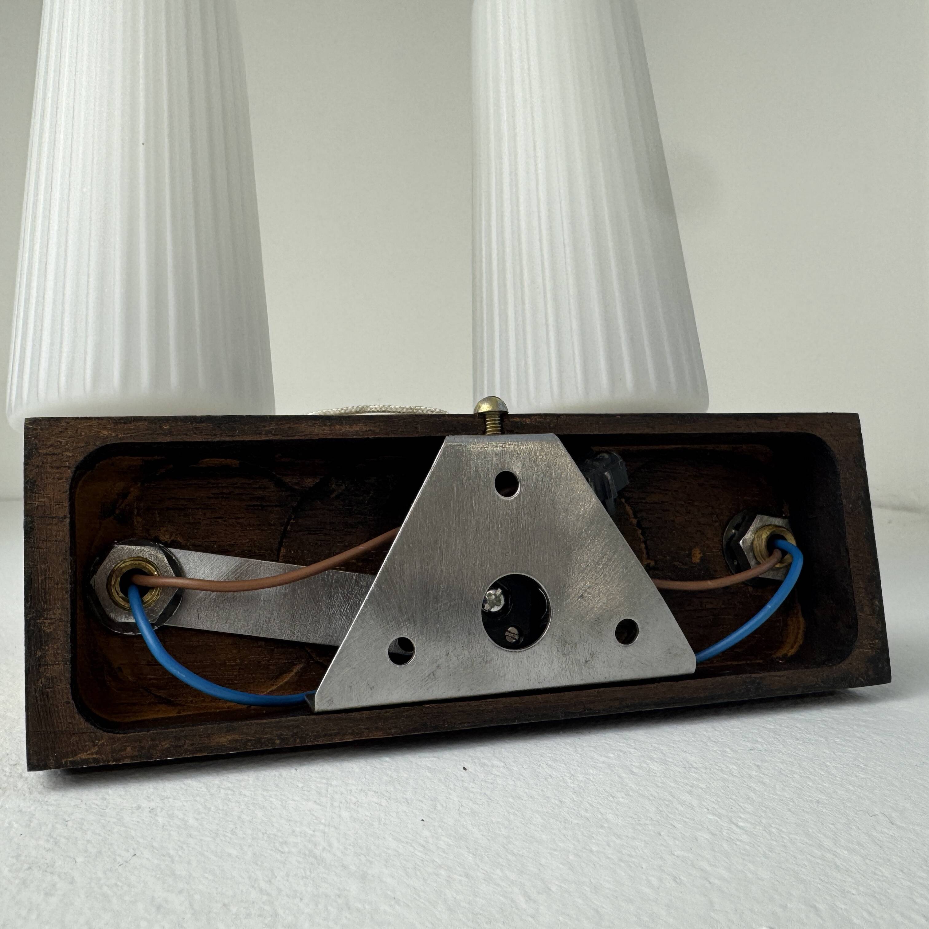 Vintage scandinavian double wall light