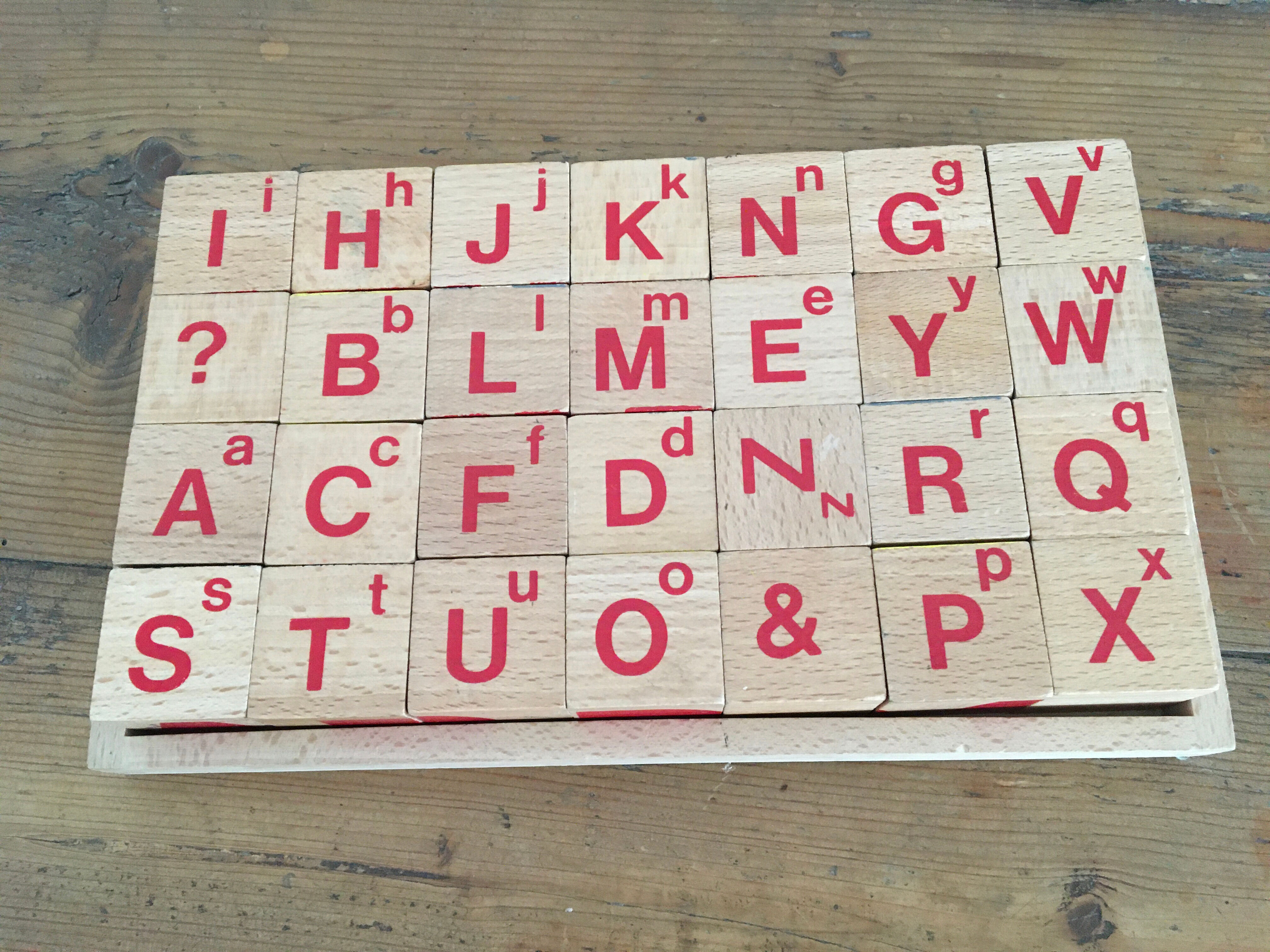 Vintage wooden puzzle babar