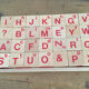 Vintage wooden puzzle babar