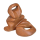 Abstract wooden sculpture, 60s